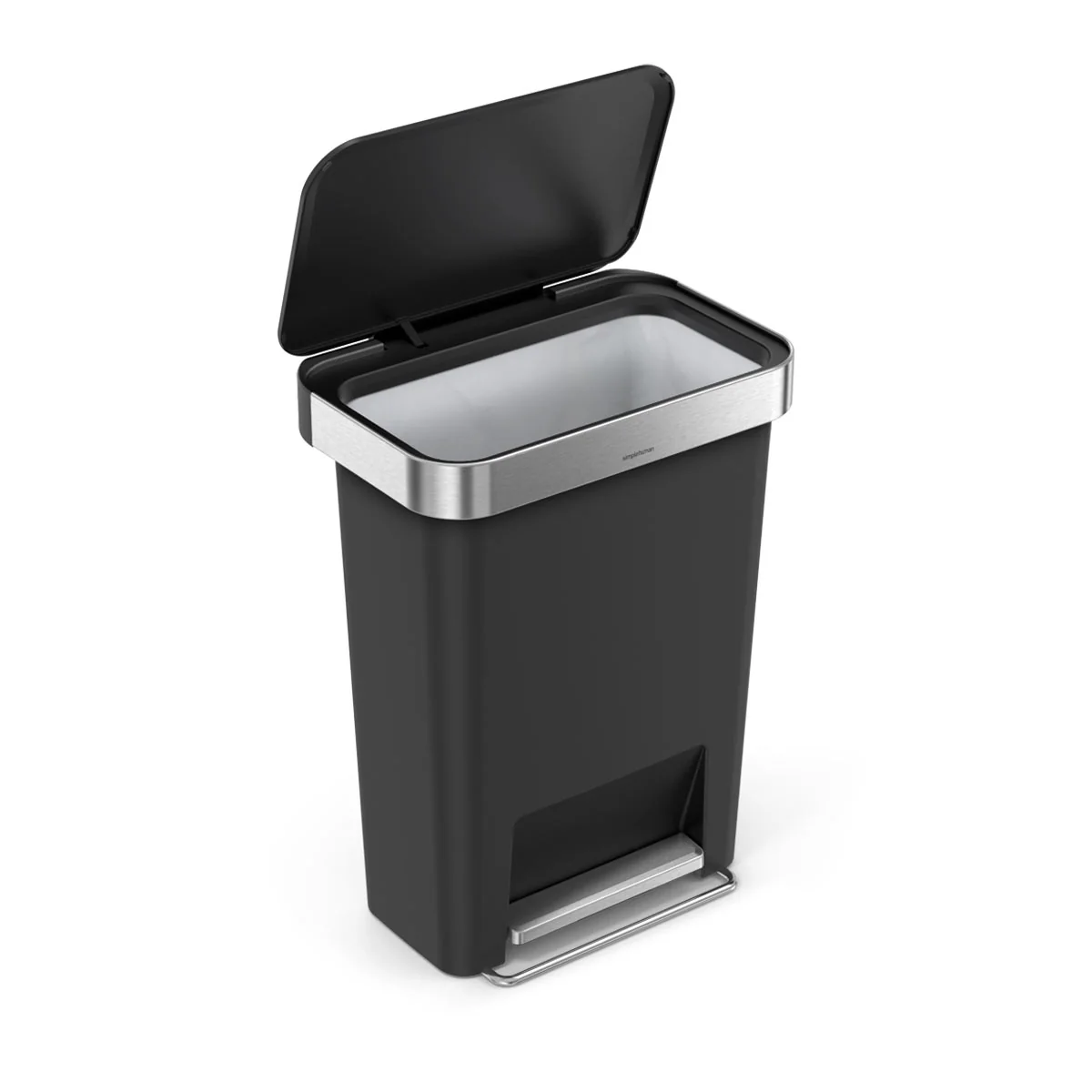 45L Plastic Rectangular Step Can with Liner Pocket (CB) - Image 3