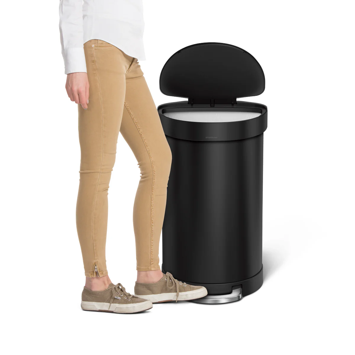 45L Semi-Round Step Can with Liner Rim + 4.5L Round Step Can - Image 13