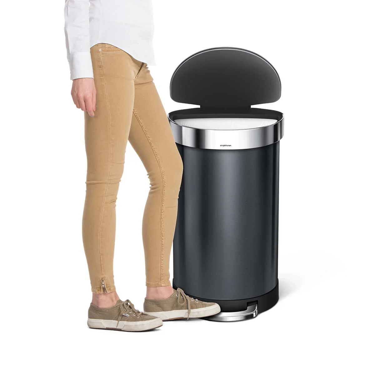 45L Semi-Round Step Can with Liner Rim + 4.5L Round Step Can - Image 9