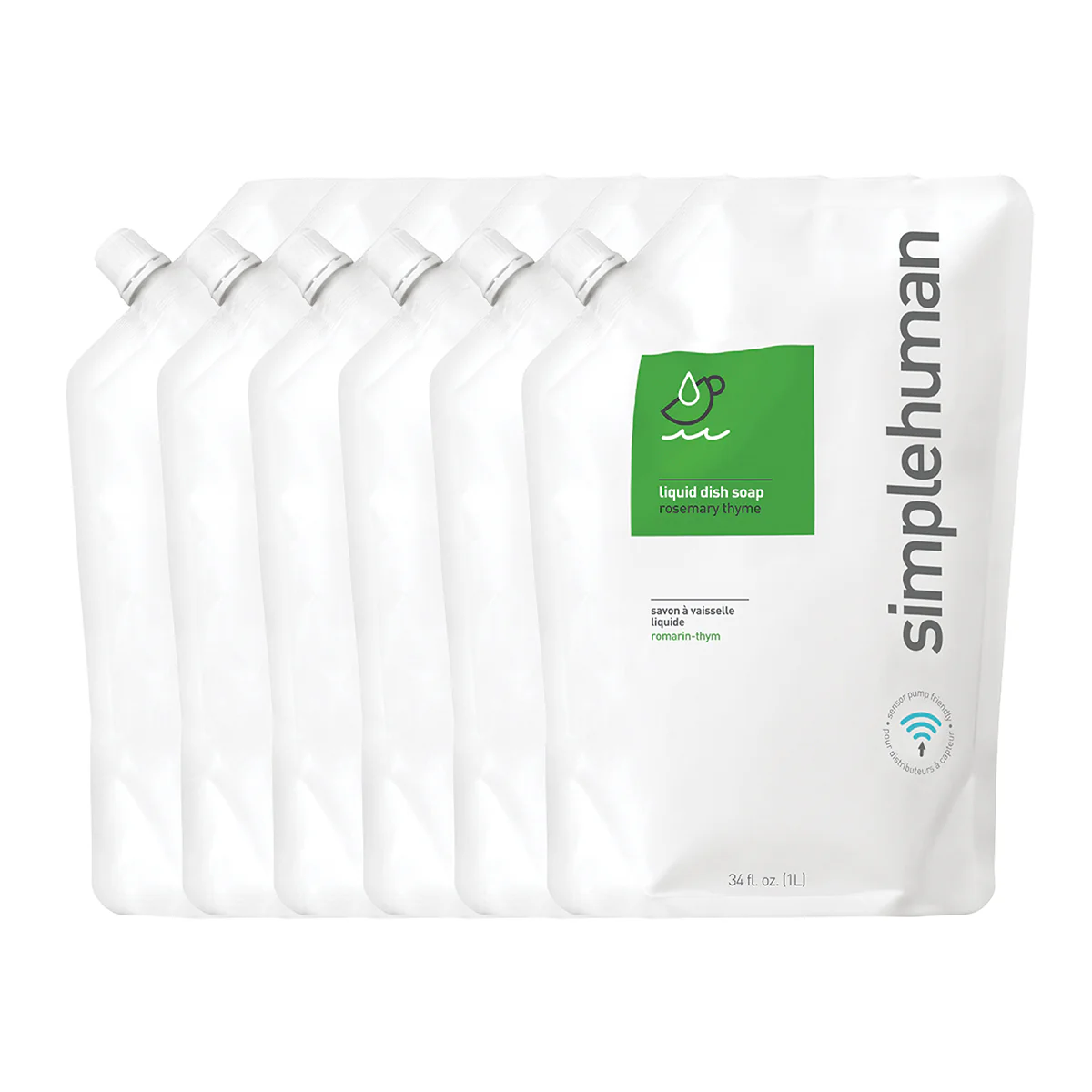 Rosemary Thyme Liquid Dish Soap Refill Pouch - Image 5