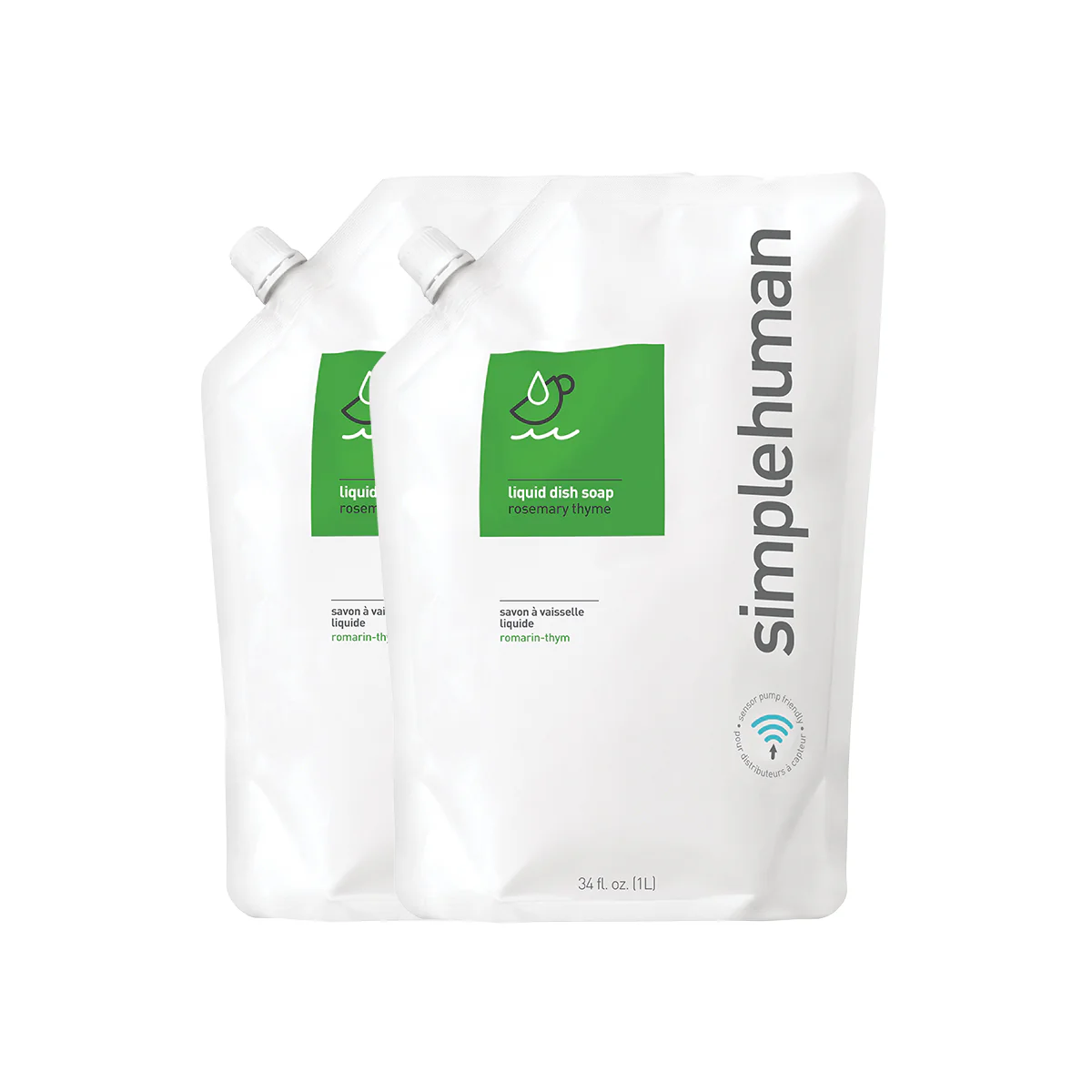 Rosemary Thyme Liquid Dish Soap Refill Pouch - Image 3