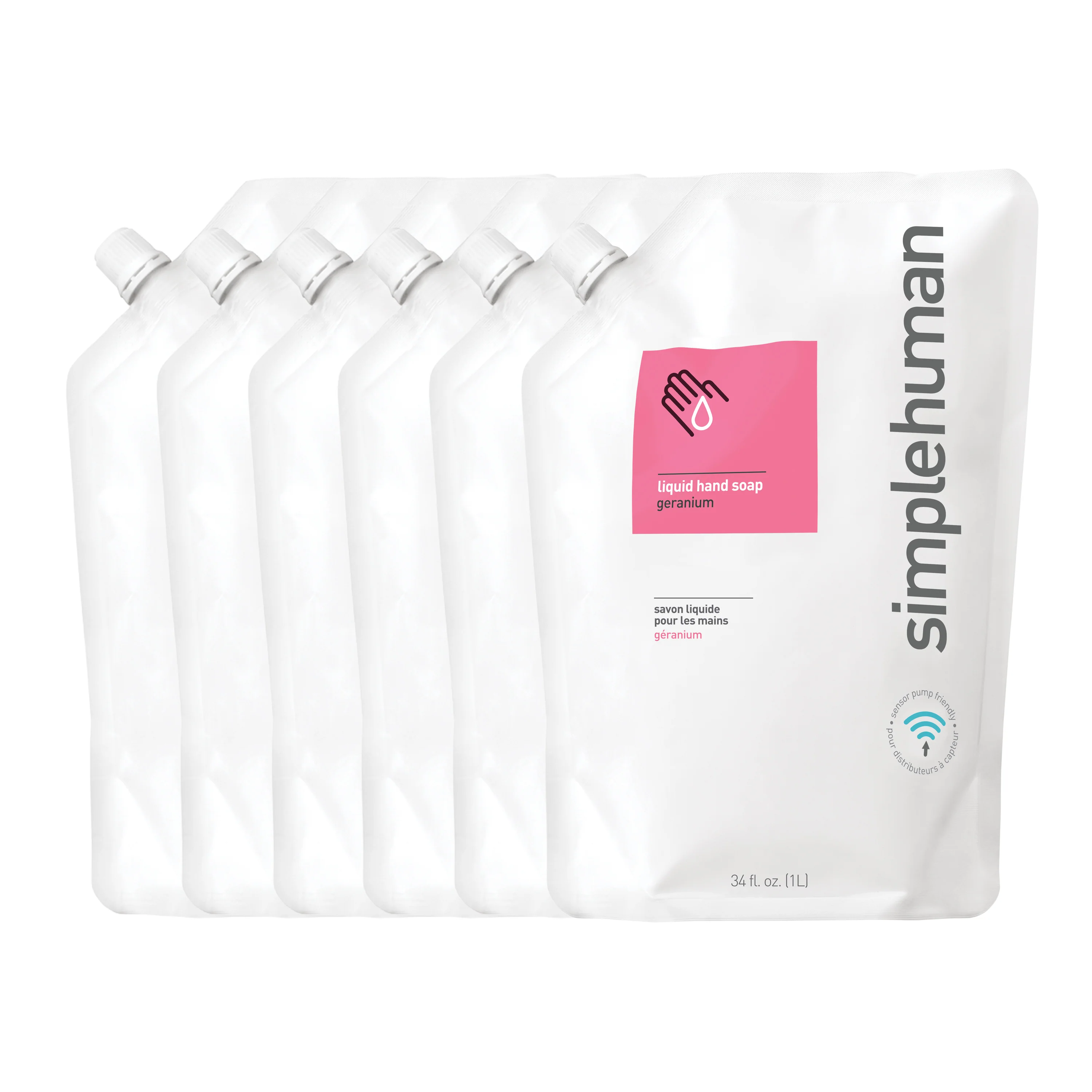 Geranium Liquid Hand Soap Refill Pouch - Image 7