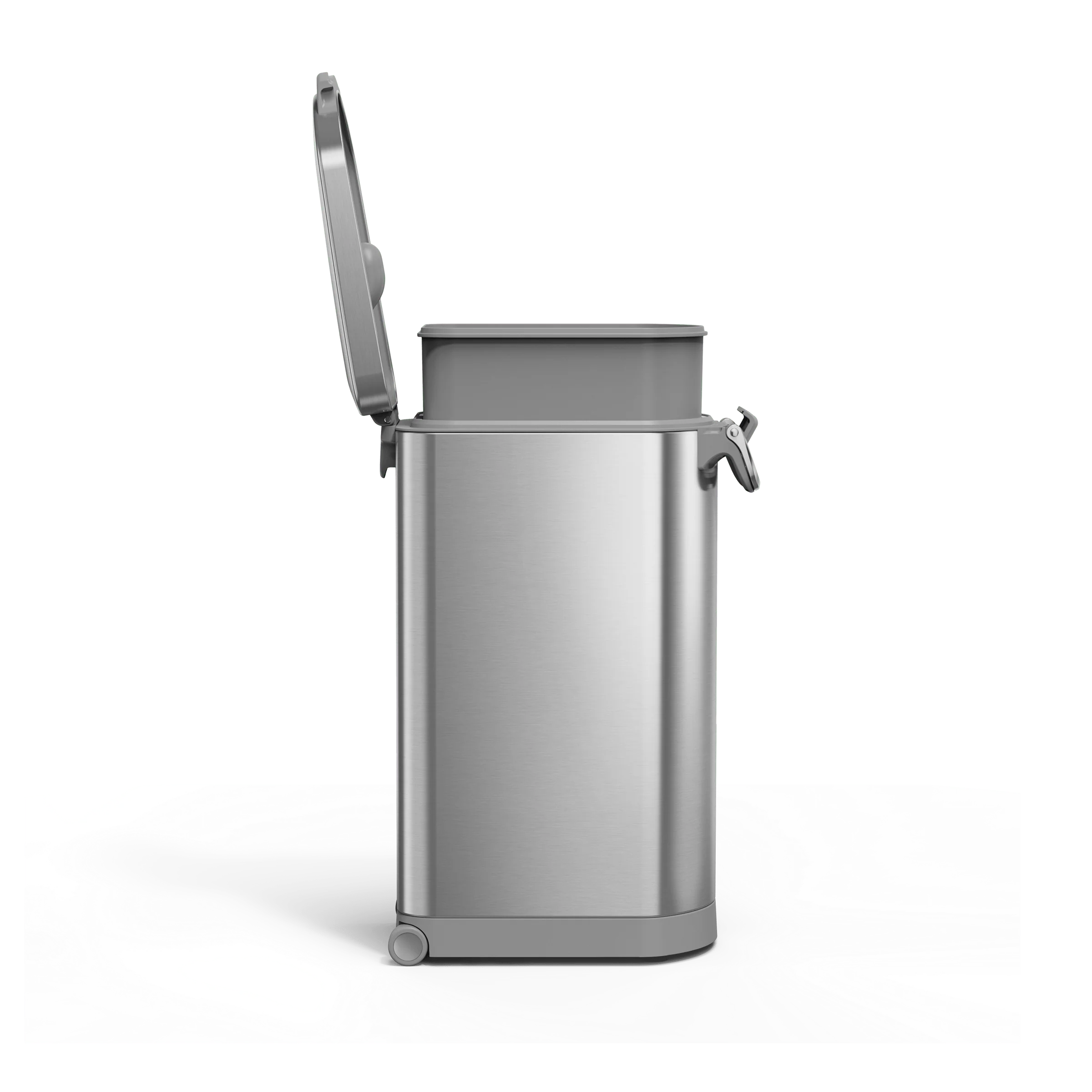 Pet Food Can - Brushed Stainless Steel w/ Grey Trim - Image 8