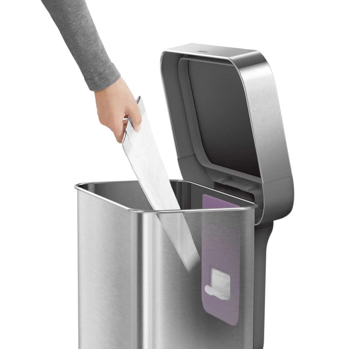 45L Rectangular Step Can with Liner Pocket** - Image 5