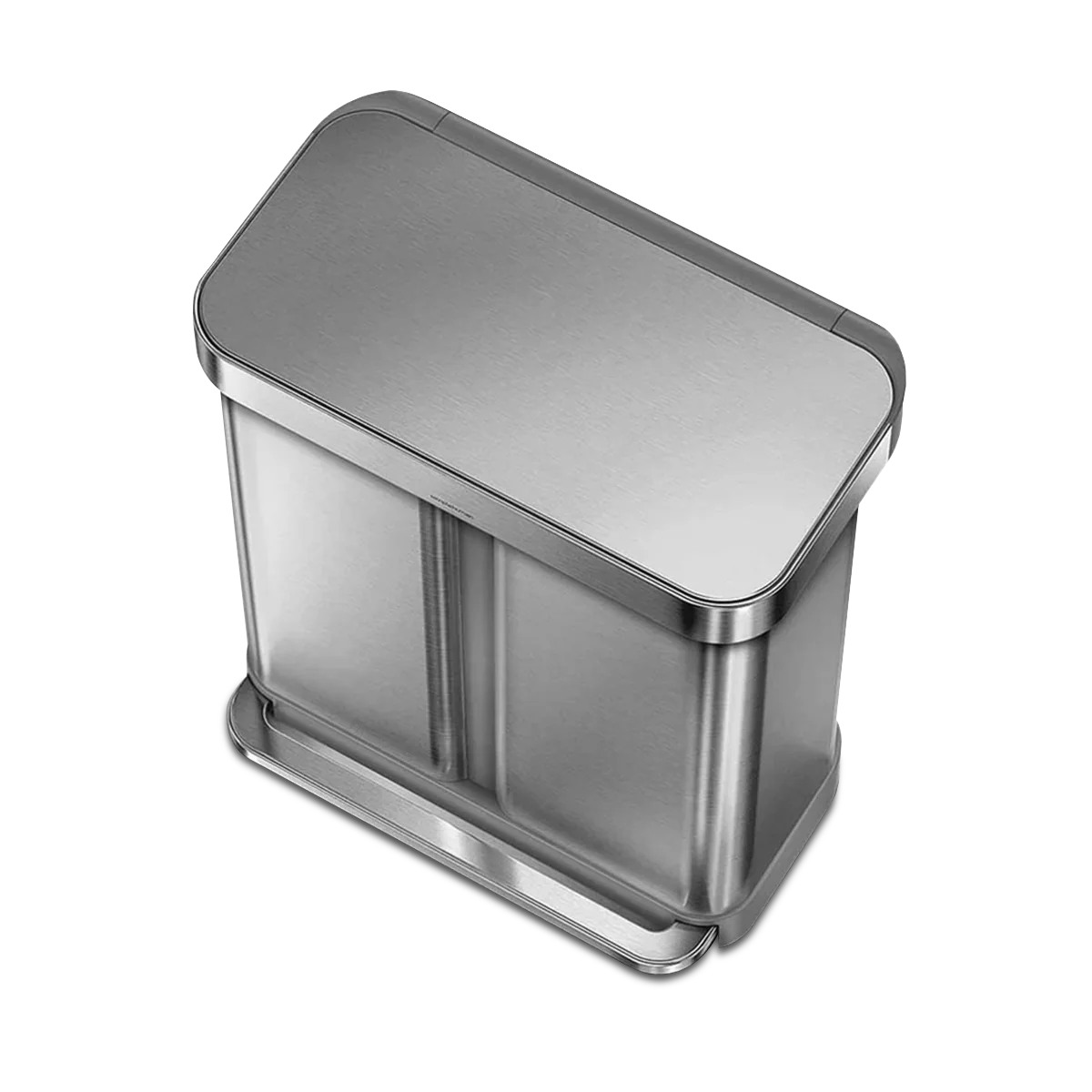 gen1 58L dual compartment rectangular sensor can with voice and motion control - Image 4