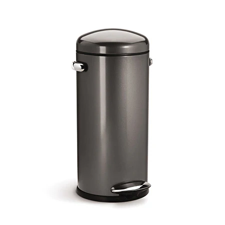 30L round retro step trash can - Image 4