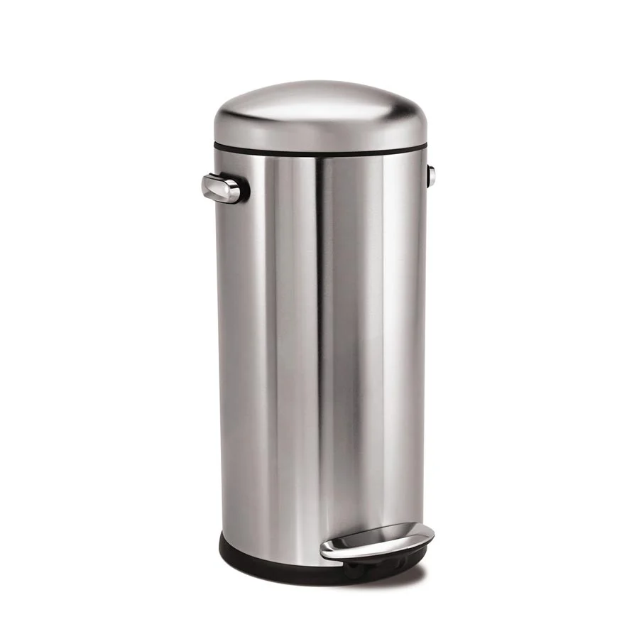 30L round retro step trash can - Image 5