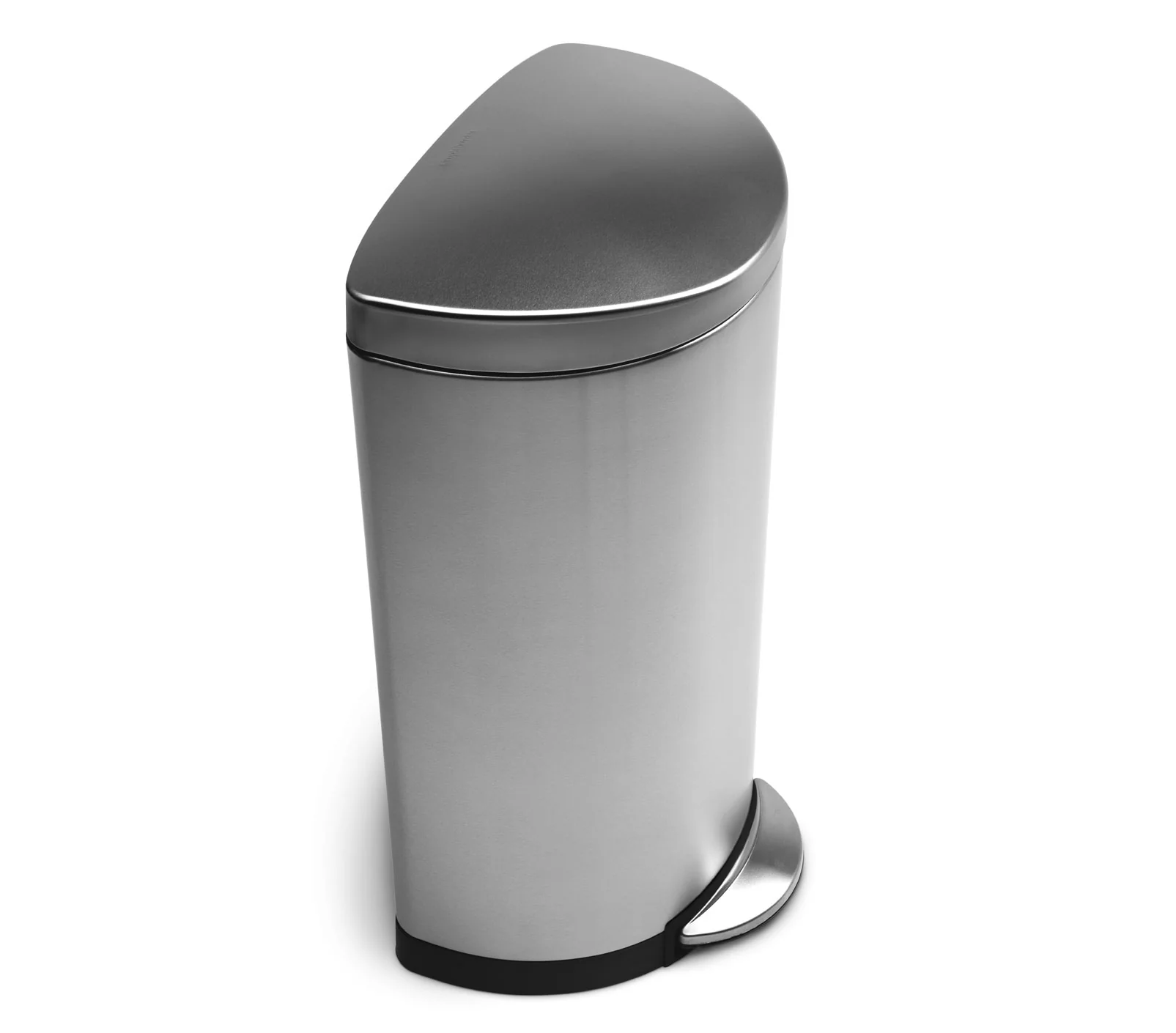 30L semi-round steel step trash can - Image 3