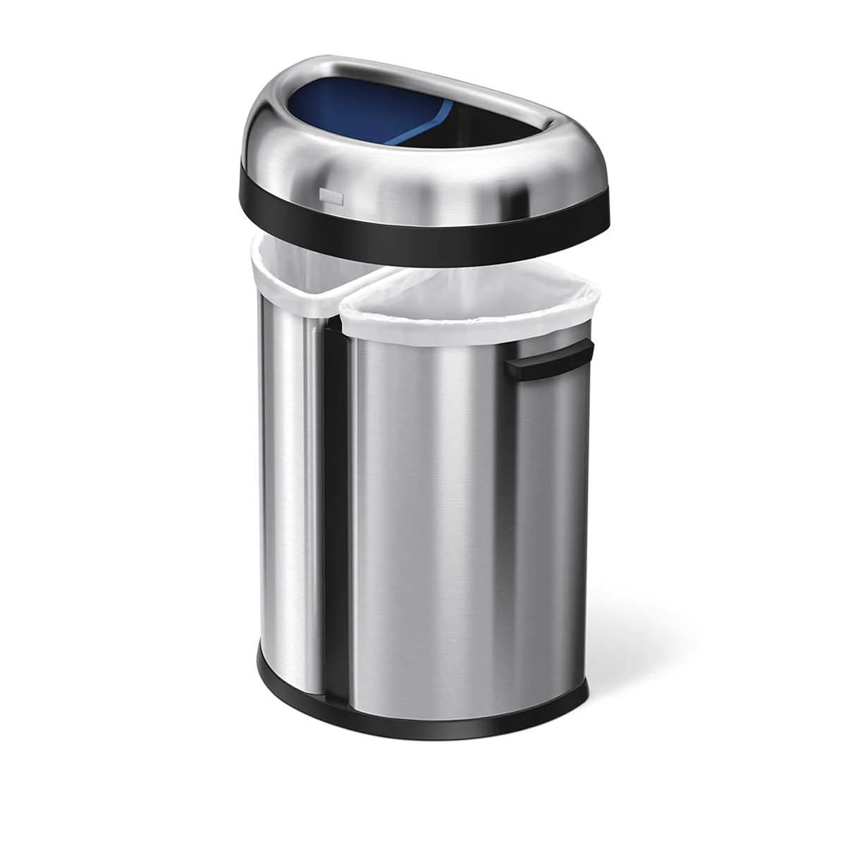66L Dual Compartment Semi-Round Open Can - Image 3