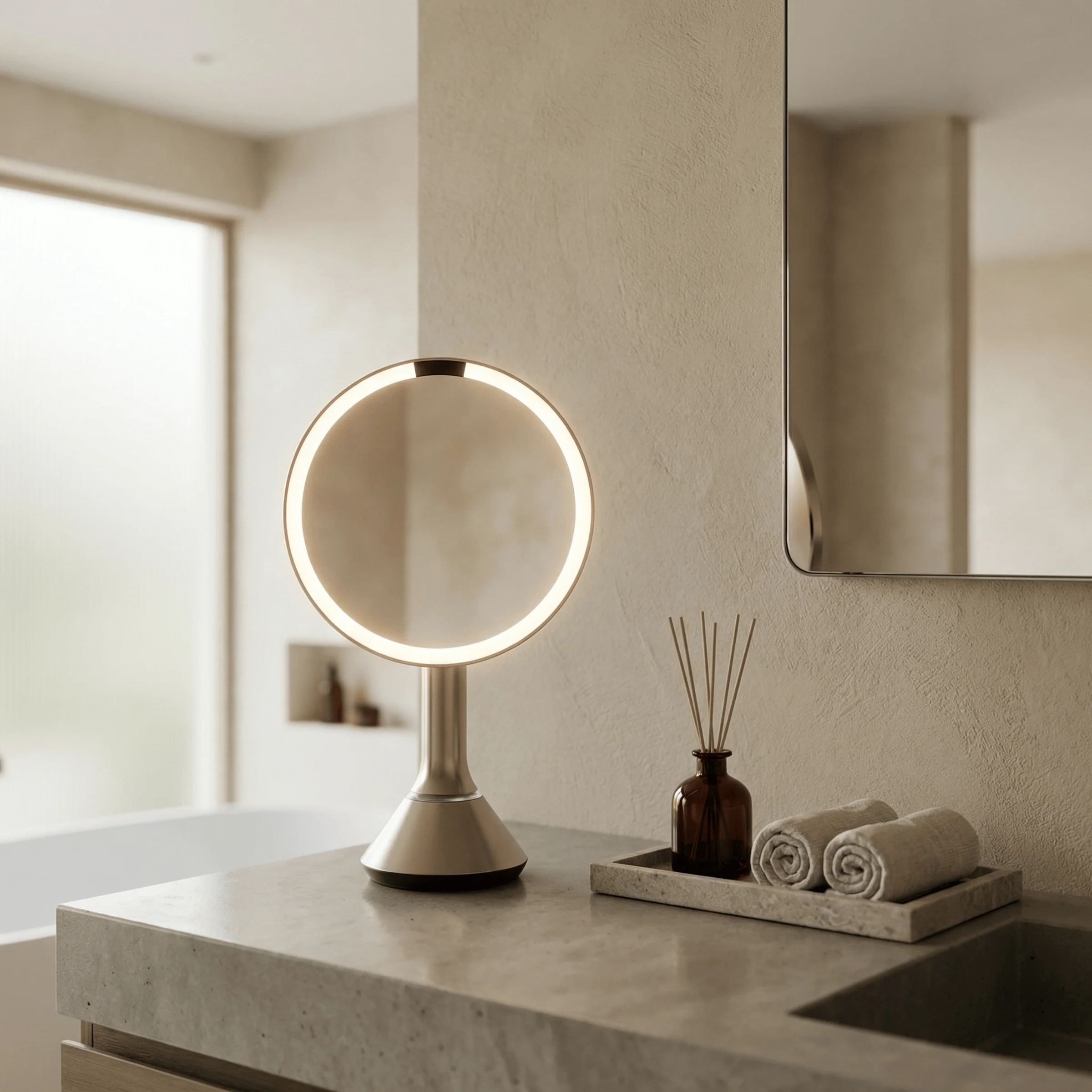 Sensor Mirror with Touch-Control Brightness and Dual Light Setting - Image 12