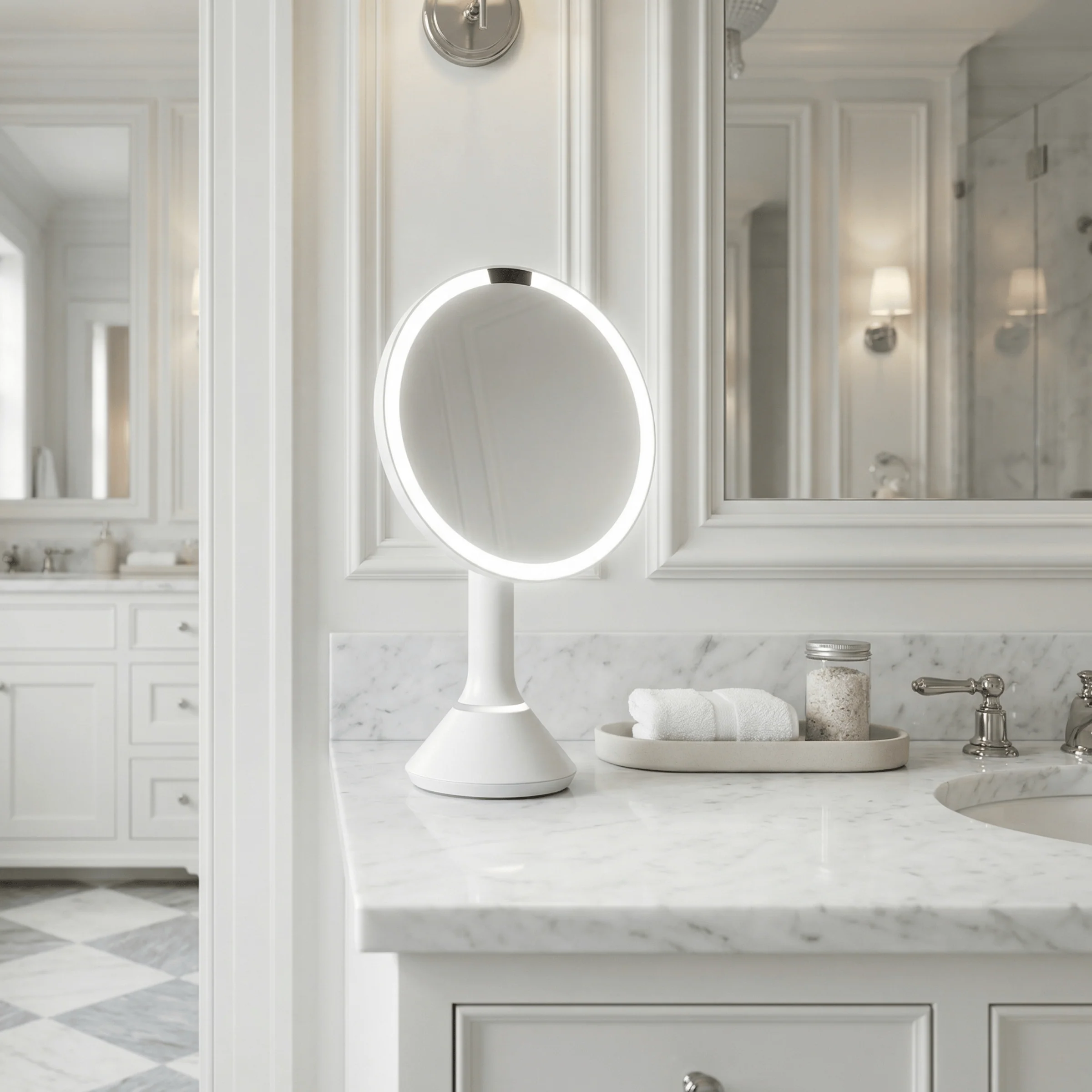 Sensor Mirror with Touch-Control Brightness and Dual Light Setting - Image 14