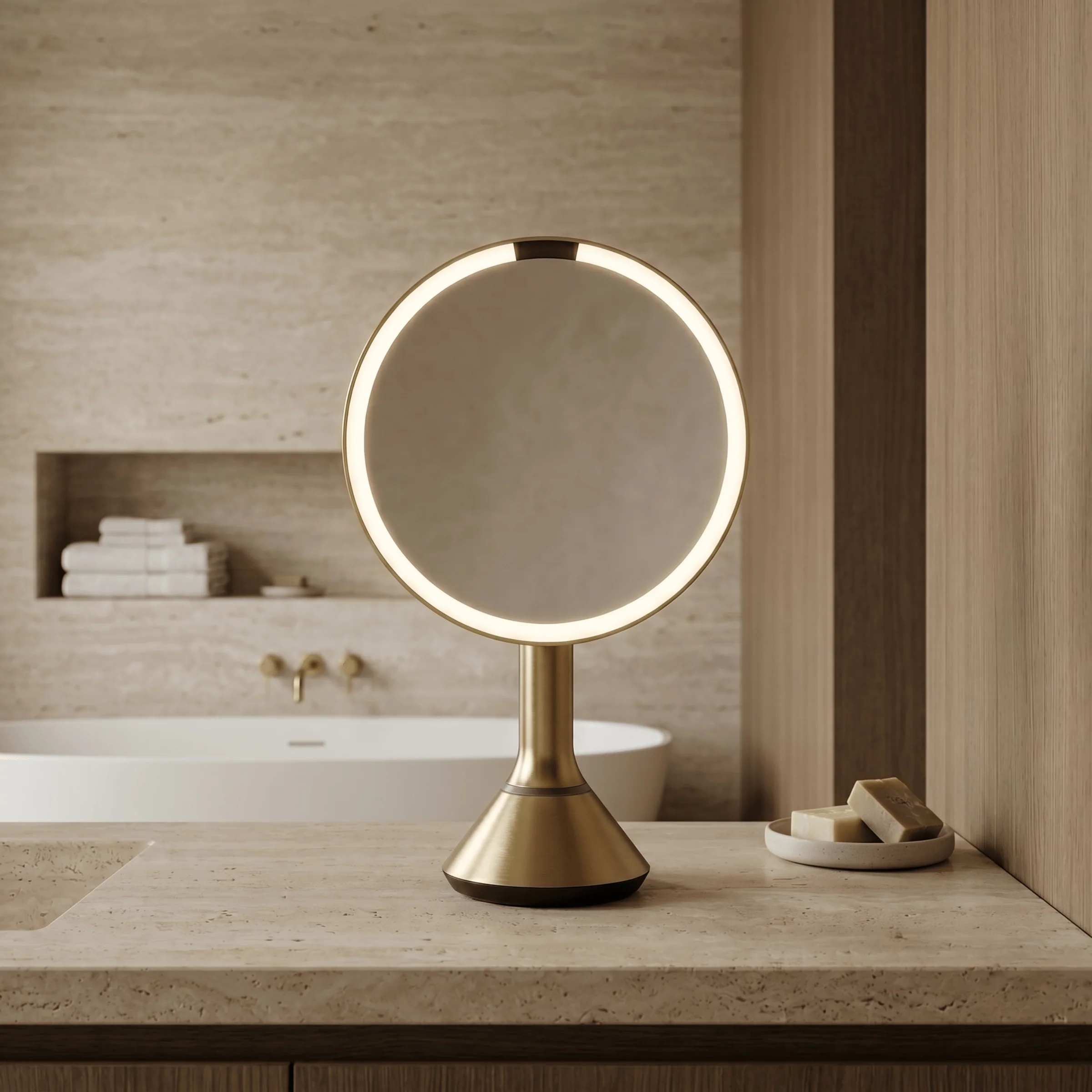 Sensor Mirror with Touch-Control Brightness and Dual Light Setting - Image 28