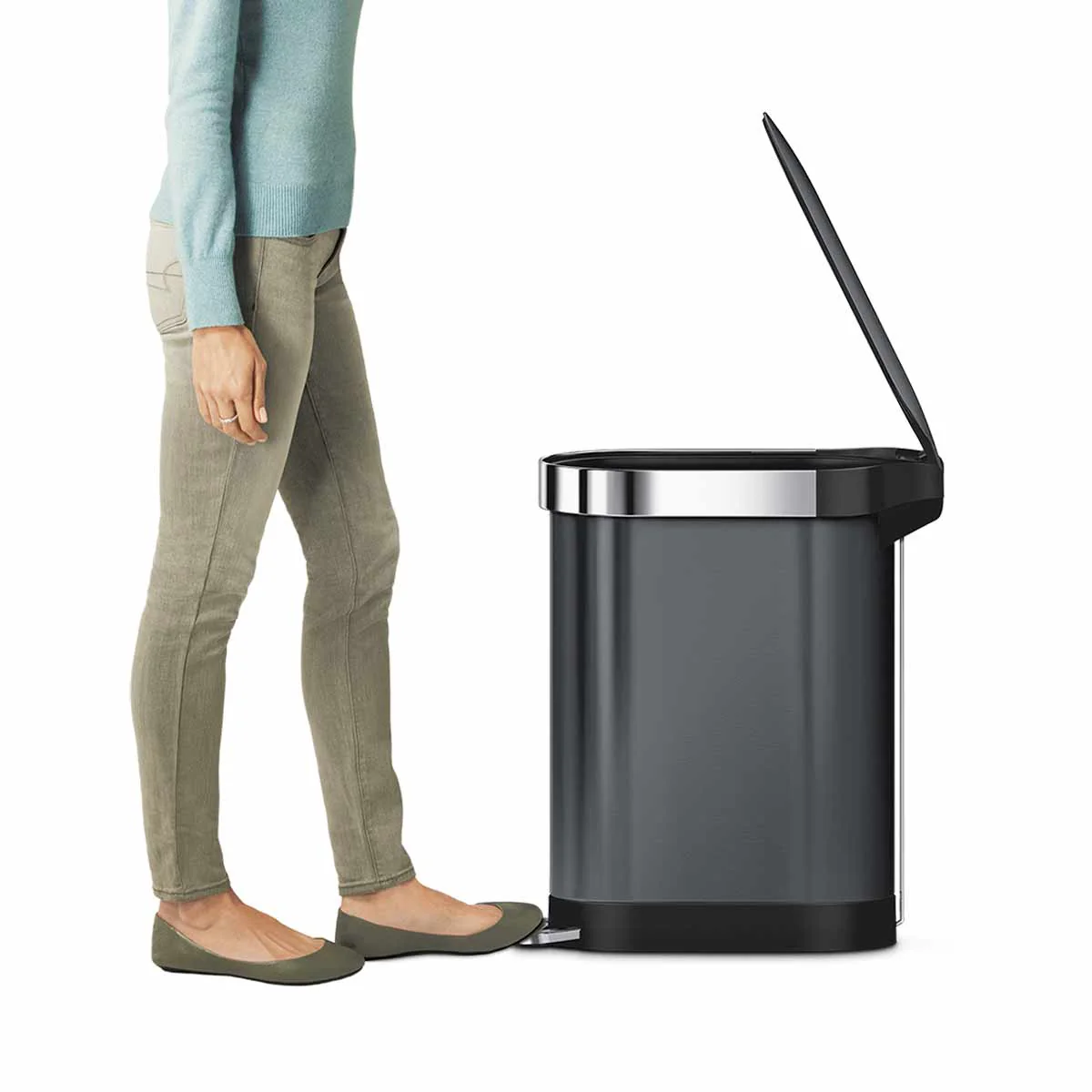 45L Slim Step Can with Liner Rim - Image 10