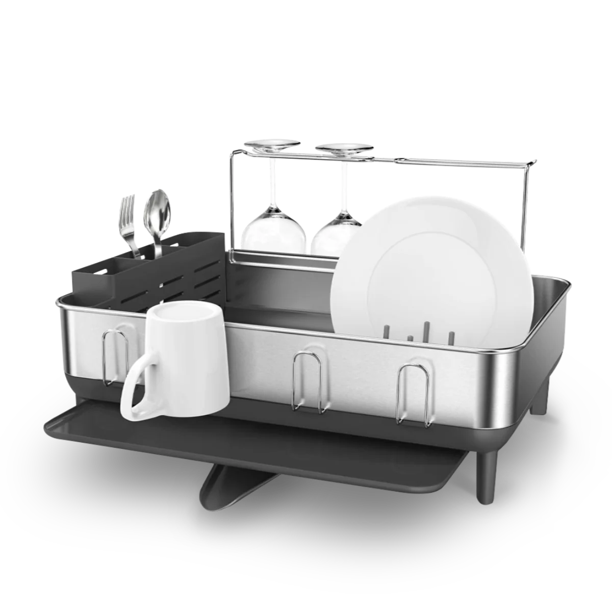 Steel Frame Dishrack with Sink Caddy
