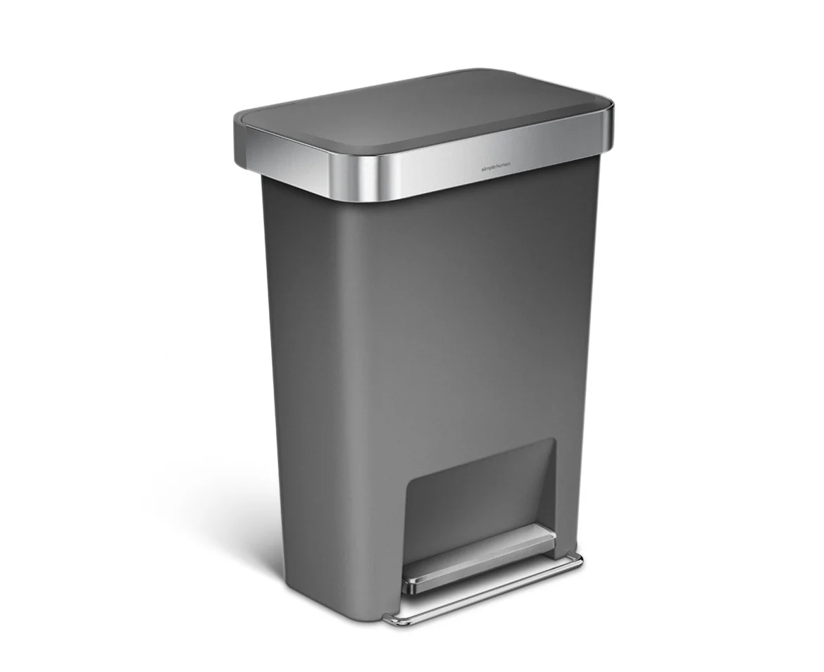 studio 45 litre, rectangular plastic step can with liner pocket - Image 2