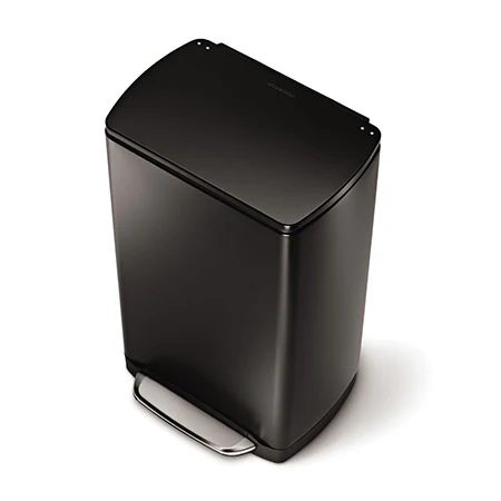 38L Wide-Step Rectangular Trash Can - Image 2